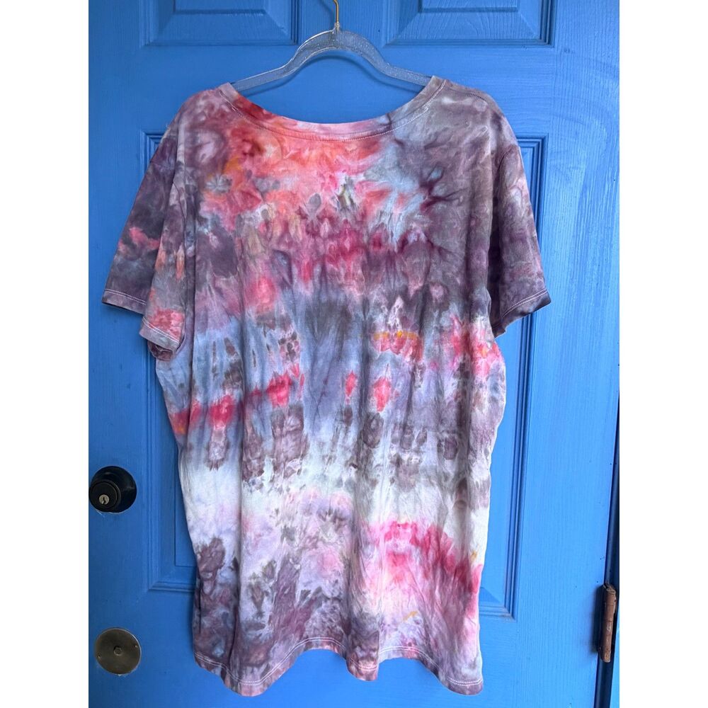 tie dye t-shirt - ice dyed womens XXL